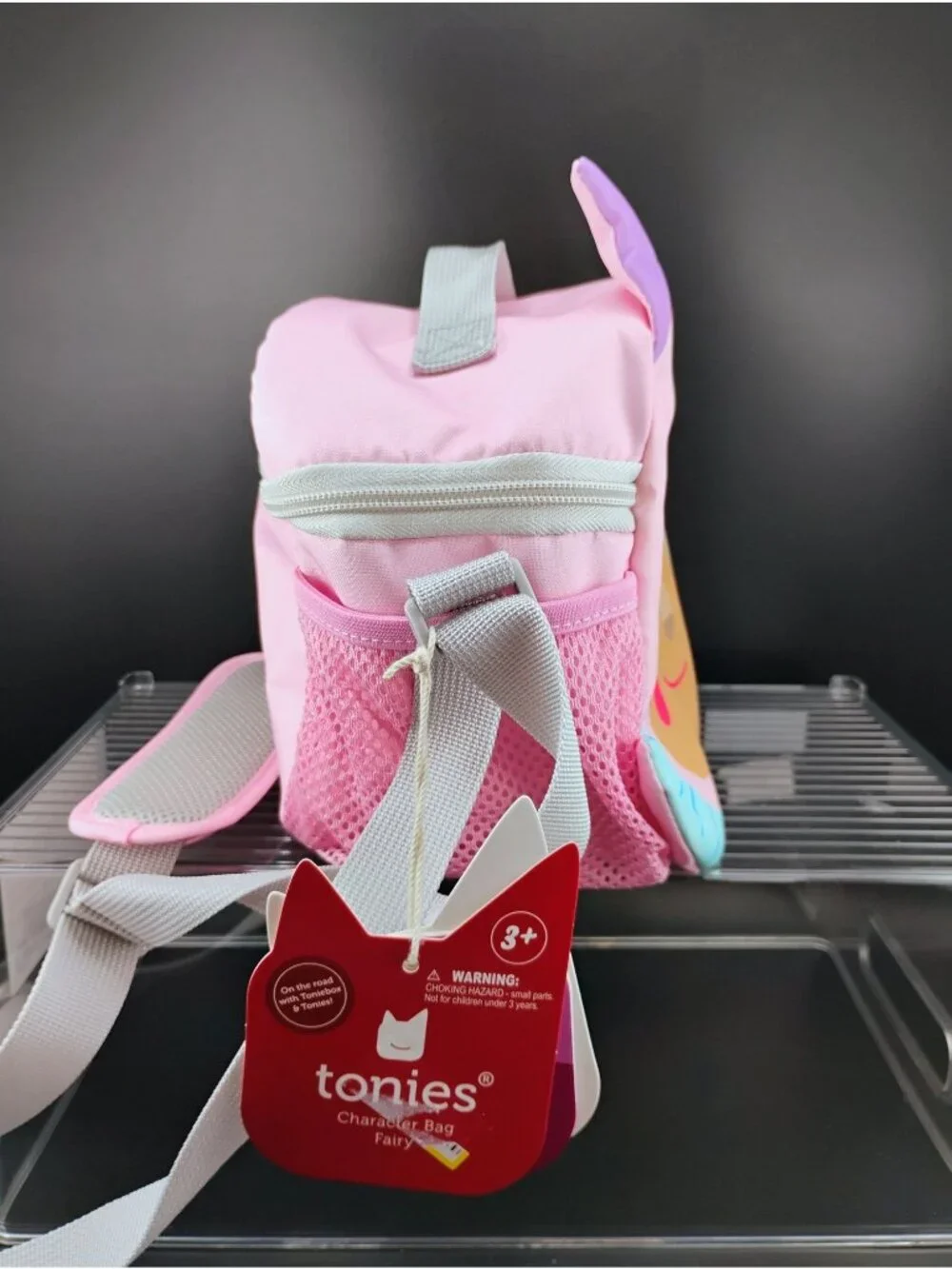 Tonies Kids Backpack Pink Fairy Character Bag With Ears & Pockets